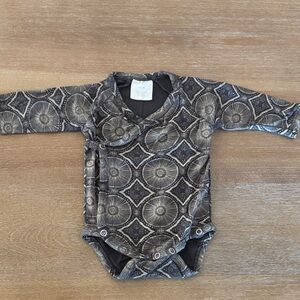 Kate Quinn charcoal batik bodysuit